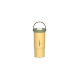 Vagonlife Çelik Pipetli/pipetsiz Kullanım Silikon El Askılı Matara/termos VGN1102 660ML - Sarı