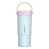 Vagonlife Çelik Pipetli/pipetsiz Kullanım Silikon El Askılı Matara/termos VGN1102 660ML - Turkuaz