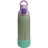 Vagonlife Çelik Tek Kapak Pipetli/ Pipetsiz Kullanım Kulplu Matara/termos VGN1102 700ML - Yeşil