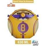 Vagonlife Cocosmile Özel Kutulu 630 ml Pipetli Nba Lakers Temalı Tritan Su Matarası Boyun Askılı 3 Farklı Renk FFCS0008 - Sarı