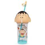 Vagonlife Crayon Shinchan Pipetli Erkek Çocuk Matara 500 ml Turkuaz