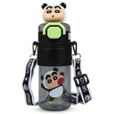 Vagonlife Crayon Shinchan Pipetli Matara 650 ml - Siyah