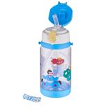 Vagonlife Diller 520 ml Kalın Pipetli Tritan Su Matarası -Taşıma Askılı-Okul Çocuk Matarası -FFD2408 - Mavi