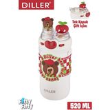 Vagonlife Dıller 520 ml Tek Kapak Çift Kullanım Pipetli/pipetsiz Boyun Askılı/çelik Termos -FFDILLERD93RENK - Kırmızı