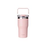 Vagonlife Dıller Çelik Pipetli / Pipetsiz Kullanım Tutma Saplı Matara/termos D9168 620ML Pınk - Pembe - 1 Adet