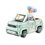 Vagonlife FFLZ-1132 LOZ Car Model Serisi Turkuaz Cabrio Araba 779 Parça Oyuncak Yapım Seti
