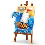 Vagonlife FFLZ-1280 LOZ Creative Serisi Gemi Tablosu 592 Parça Oyuncak Yapım Seti