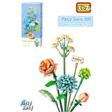 Vagonlife FFLZ-1671 Dekoratif ve Koleksiyonluk Çiçek Buketi 680 Parça Yapım Seti