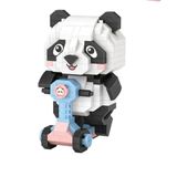 Vagonlife FFLZ-8801 LOZ Micro Block Serisi Panda 320 Parça Oyuncak Yapım Seti