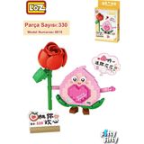 Vagonlife FFLZ-8818 LOZ Micro Block Serisi Sevimli Çiçek 330 Parça Oyuncak Yapım Seti