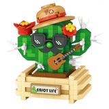 Vagonlife FFLZ-8833 LOZ Micro Block Serisi Sevimli Kaktüs 380 Parça Oyuncak Yapım Seti