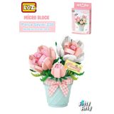 Vagonlife FFLZ-8836 LOZ Micro Block Serisi Çiçek Buketi 230 Parça Oyuncak Yapım Seti