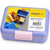 Vagonlife Iki Katlı Beslenme Kutusu Çocuklar Için Çatal Bıçak Kaşık Setli VGN-1010 1.6 Lt - Lila