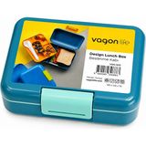 Vagonlife Iki Katlı Beslenme Kutusu Çocuklar Için Çatal Bıçak Kaşık Setli VGN-1010 1.6 Lt - Turkuaz