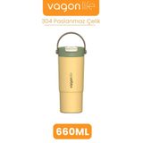 Vagonlife Isı Yalıtımlı Sarı Termos 660 ML