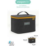 Vagonlife Isı Yalıtımlı Termal Yemek Beslenme Çantası Mama Taşıma Termos Çanta Sıcak ve Soğuk Cepli -FFVGNB1062 - Antrasit