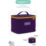 Vagonlife Isı Yalıtımlı Termal Yemek Beslenme Çantası Mama Taşıma Termos Çanta Sıcak ve Soğuk Cepli -FFVGNB1062 - Mor