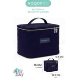 Vagonlife Isı Yalıtımlı Termal Yemek Beslenme Çantası Mama Taşıma Termos Çanta Sıcak ve Soğuk Cepli -FFVGNB1063 - Lacivert