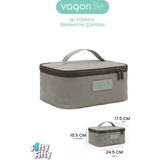 Vagonlife Isı Yalıtımlı Termal Yemek Beslenme Çantası Mama Taşıma Termos Çanta Sıcak ve Soğuk -FFVGNB1061 - Bej