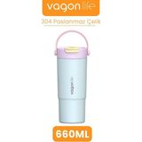 Vagonlife Isı Yalıtımlı Turkuaz Termos 660 ML