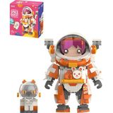 Vagonlife Jaki Space Quest Serisi Turuncu Astronot-JK9108 497 Parça Oyuncak Yapım Seti