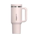 Vagonlife Kulplu Çelikli Pipetli/pipetsiz Rahat Içim Paslanmaz Çelik Termos Cup VGN1103 1200 ml Pembe