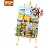 Vagonlife Loz 3D Tablo Serisi Yatan Kedi Block LEGO Yapı Oyuncağı 787 Parça (LZ1386) Gko