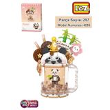 Vagonlife Loz Creative Serisi Panda Figürlü Bardak Modeli 297 Parça Oyuncak Yapım Seti FFLZ-4206