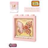 Vagonlife Loz Ledli Pembe Dekoratif ve Koleksiyonluk Kelebek Tablo 822 Parça Kelebek Modeli Yapım Seti FFLZ-1960