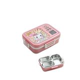Vagonlife Lunch Box 820 ml Tek Kat Üç Bölmeli Sos Kaseli Yeni Nesil Sefer TASI-FFLBOX10283 - Pembe