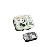 Vagonlife Lunch Box 820 ml Tek Kat Üç Bölmeli Sos Kaseli Yeni Nesil Sefer TASI-FFLBOX10283 - Siyah