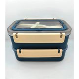 Vagonlıfe Lunch Box Çelik 1600ML Lacivert BL2221-2