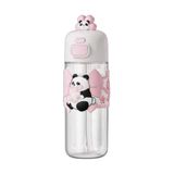 Vagonlife Panda Figürlü Pipetli Suluk 600ml