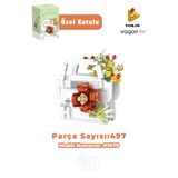 Vagonlife Panlos Boutıque Serisi Beyaz Çanta Figürü 497 Parça Oyuncak Yapım Seti -FFP1079