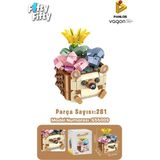 Vagonlife Panlos Mini Potted Plant Serisi Ayı Figürü 281 Parça Oyuncak Yapım Seti -FFP655009