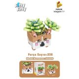 Vagonlife Panlos Mini Potted Plant Serisi Tilki Figürü 336 Parça Oyuncak Yapım Seti -FFP655016
