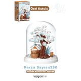Vagonlife Panlos Yko Serisi Kapibara Figürlü Ağaç Ev 250 Parça Oyuncak Blok Yapım Seti FF-P2598