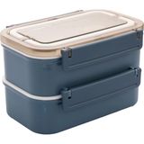 Vagonlife Paslanmaz Çelik 1600ML Lunch Box -Mavi (4 Adet)
