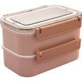 Vagonlife Paslanmaz Çelik 1600ML Lunch Box Pembe (2 Adet)