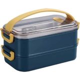 vagonlife paslanmaz çelik beslenme kutusu lunch box 1400 ml xc-363 (karışık renk 1 adet) - Yok
