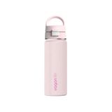 Vagonlife Paslanmaz Çelik Su Matarası - 550 ml Tek Kapak Çift Kullanım Taşıma Kulplu Termos (Pembe)