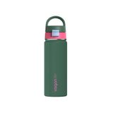 Vagonlife Paslanmaz Çelik Su Matarası - 550 ml Tek Kapak Çift Kullanım Taşıma Kulplu Termos (Yeşil)