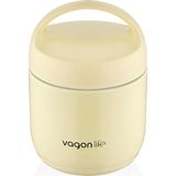 Vagonlife Paslanmaz Çelik Yemek Termosu - 1200ML - Lunch Box Termos (Sarı) - Çok Renkli