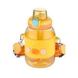 Vagonlife Pipetli 750 ML Boyun Askılı Kaydırmaz Gövde Çocuk Su Matarası-FFVGN2029-750ML Sarı