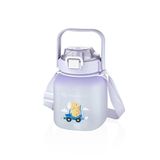 Vagonlife Premium Tritan Plastic Bottle Çocuk Matarası – 1100 Ml (Askılı-Pipetli/Pipetsiz Kullanım) (Mor)
