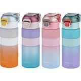 Vagonlife Renkli Pipetli Matara 800 ml BPA İçermez Hafif Taşınabilir Tasarım