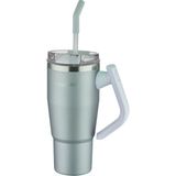 Vagonlife Rotate Handle Tumbler Cup 0.94ML/34OZ Pipetli/rahat Içim Vakumlu Paslanmaz Çelik TERMOS-FFVGN1007-950ML - Mavi