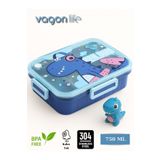 Vagonlife Sevimli Hayvanlar Tek Katlı Üç Bölmeli Yeni Nesil Çocuk Beslenme Kutusu - Lunch Box 750 Ml.