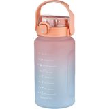 Vagonlife Su Matarası 1500ML VGN2213 Turuncu Mavi - Açık Turuncu