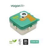 Vagonlife Süper Dino Üç Bölmeli + Sos Kaseli Yeni Nesil Çocuk Beslenme Kutusu - Lunch Box 1190 Ml.
